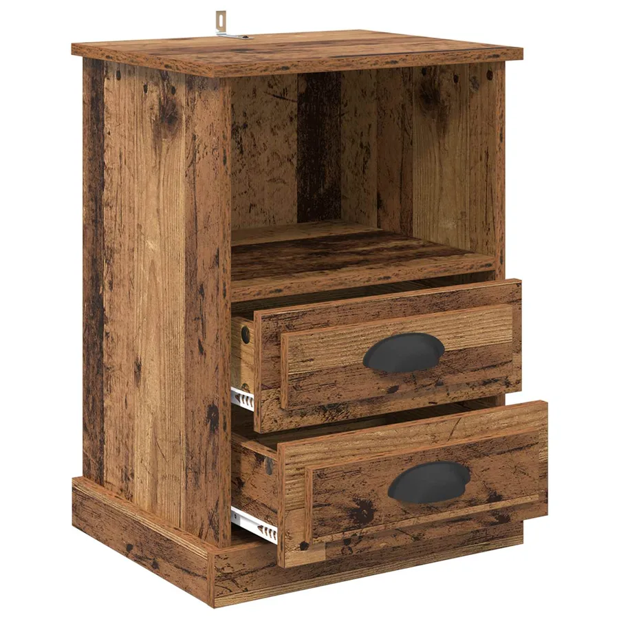 Cabinet de chevet Bois ancien 36 x 43 x 60 cm Bois d'ingénierie - 5