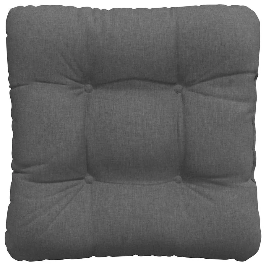 Coussins de siège 4 pcs Gris foncé 40 x 40 x 12 cm tissu - 7