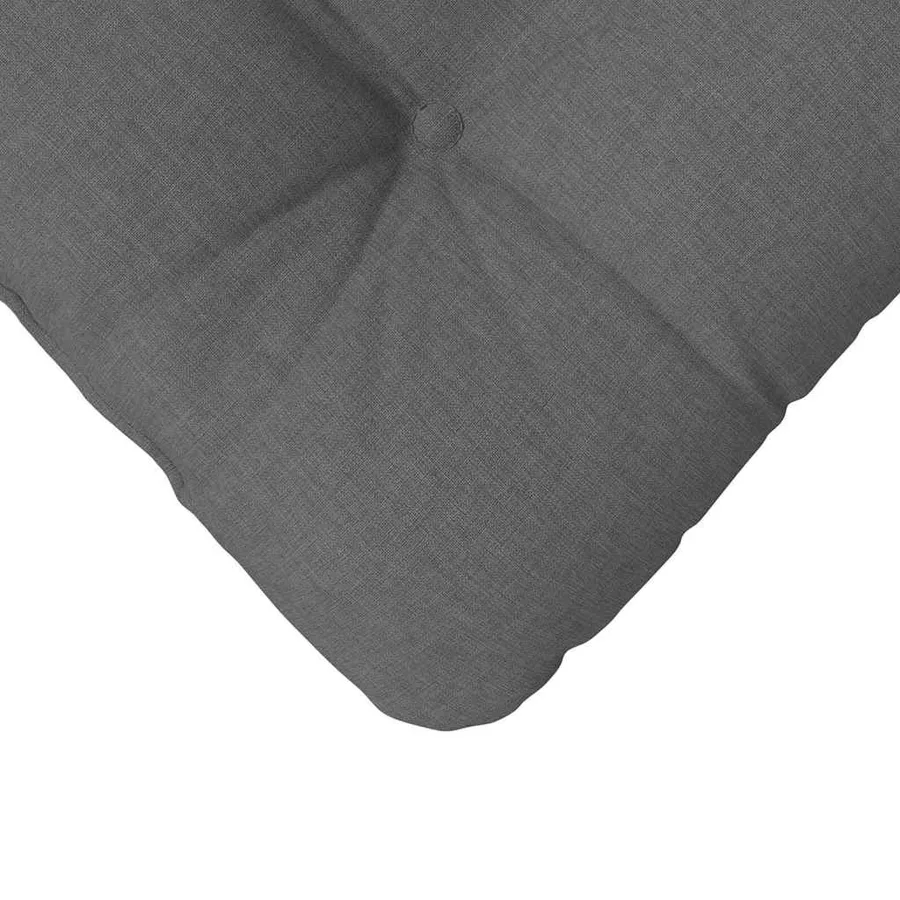 Coussins de siège 4 pcs Gris foncé 40 x 40 x 12 cm tissu - 9