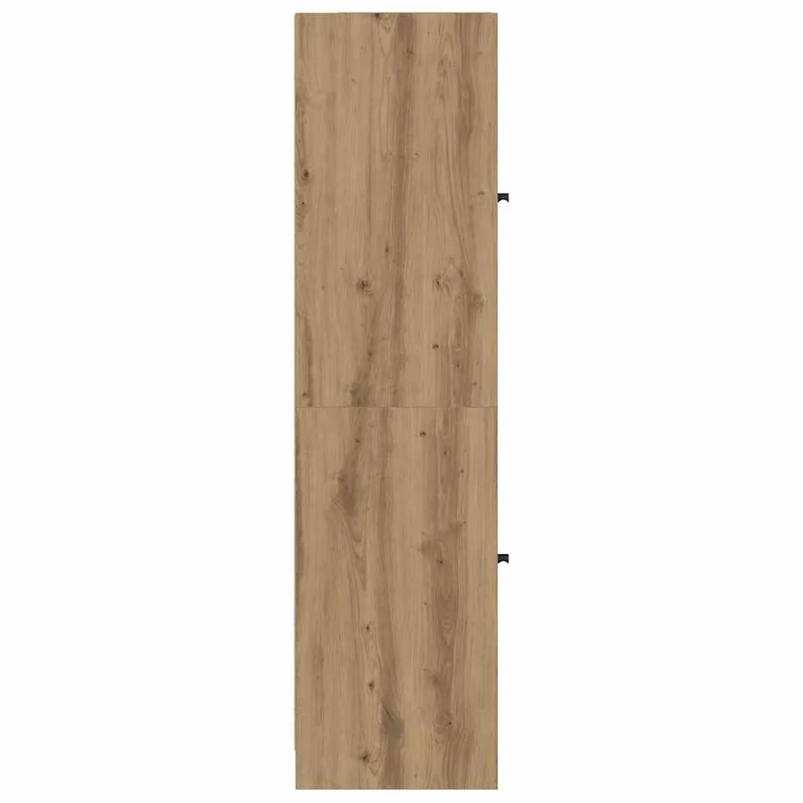 Haut Armoire Chêne artisanal 35 x 37 x 142 cm Bois d'ingénierie - 7
