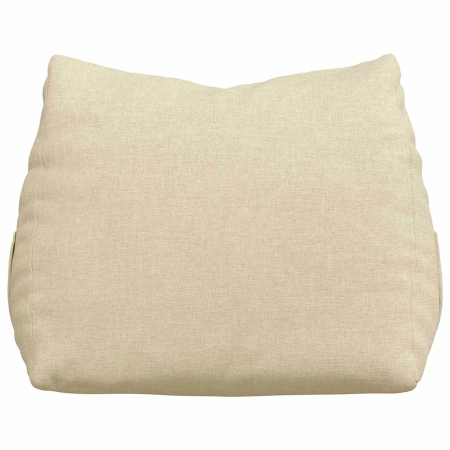 Coussin de Dos Crème 45 x 20 x 35 cm tissu - 6