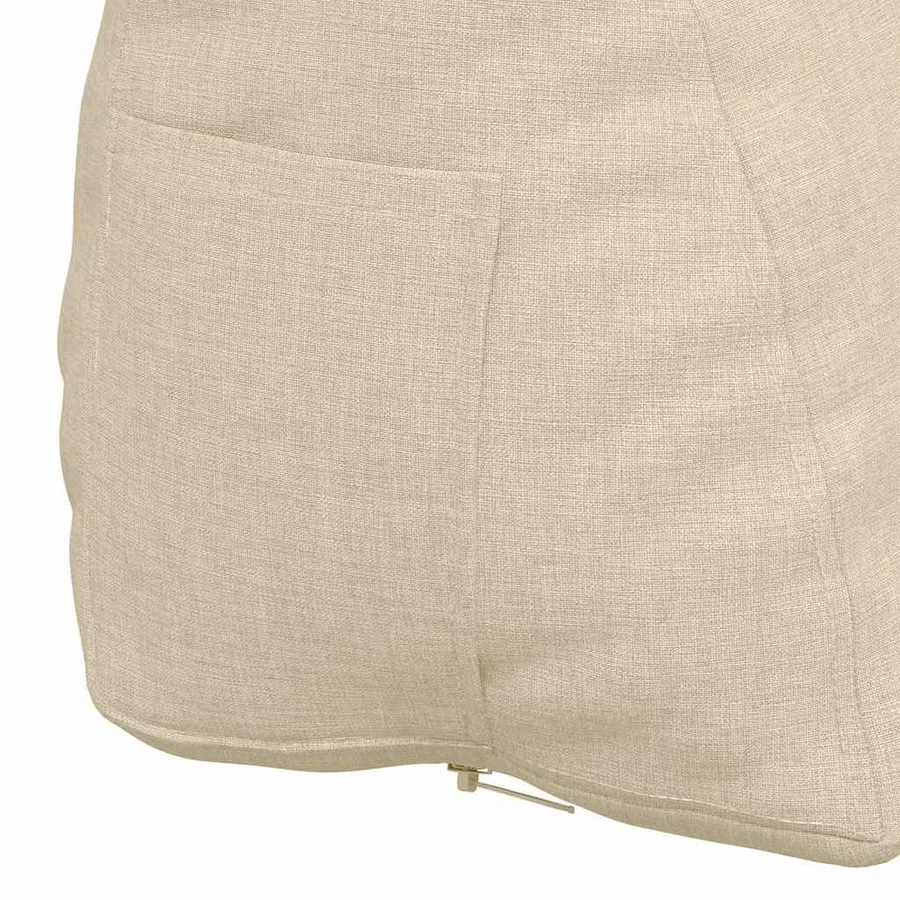 Coussin de Dos Crème 45 x 20 x 35 cm tissu - 9