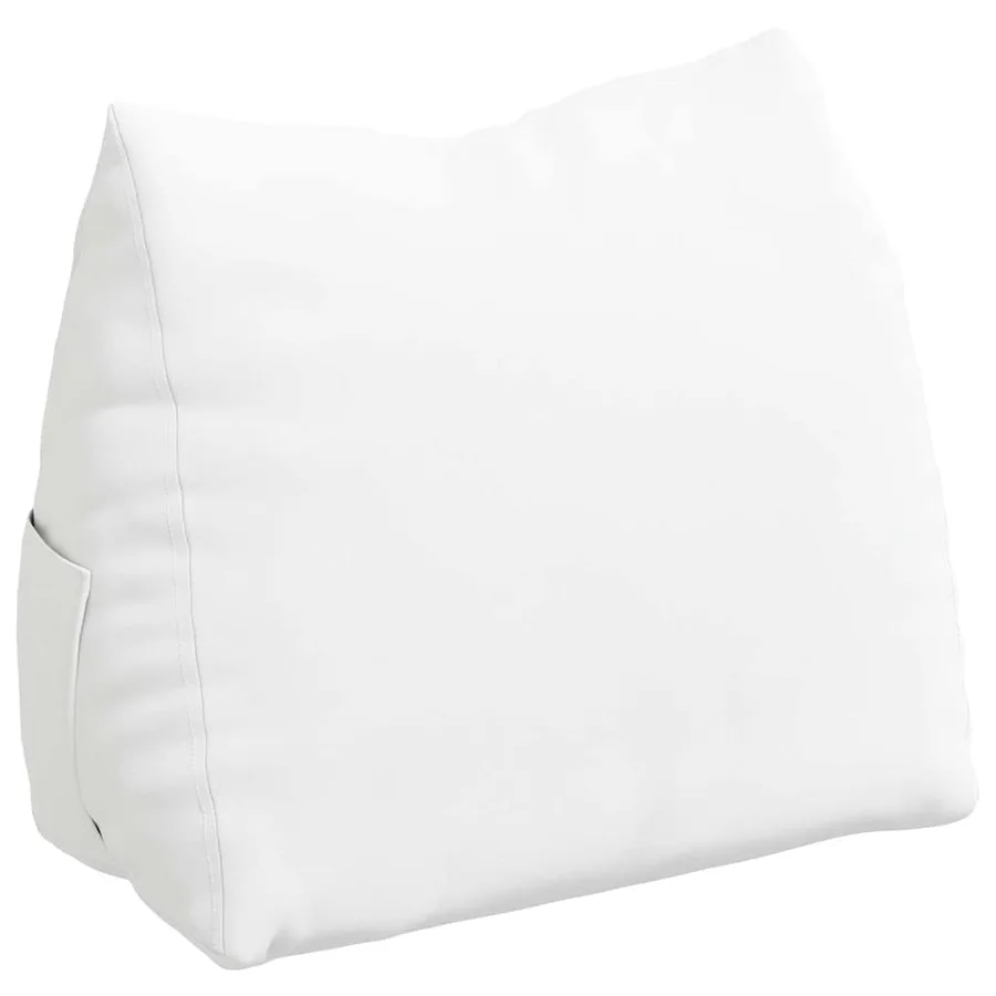 Coussin de Dos Blanc 60 x 20 x 50 cm tissu - 2