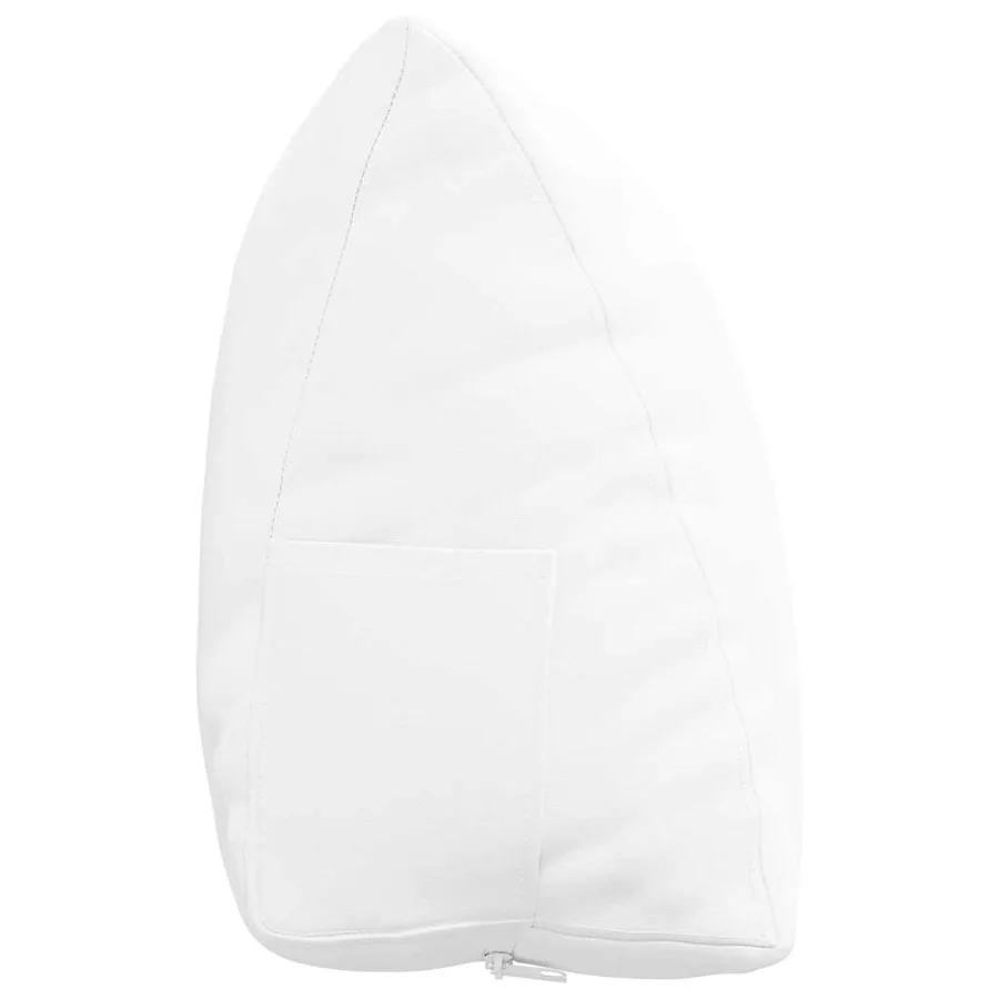 Coussin de Dos Blanc 60 x 20 x 50 cm tissu - 7
