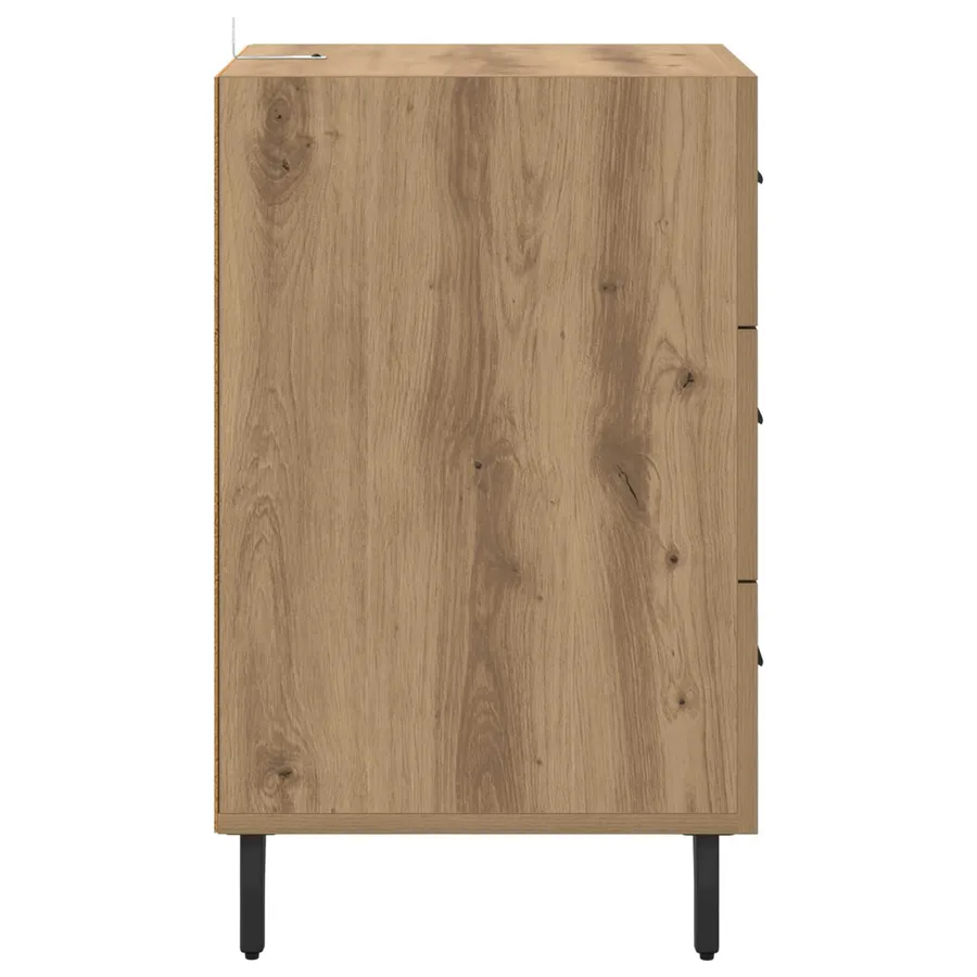 Cabinet de chevet Chêne artisanal 40 x 40 x 66 cm - 7