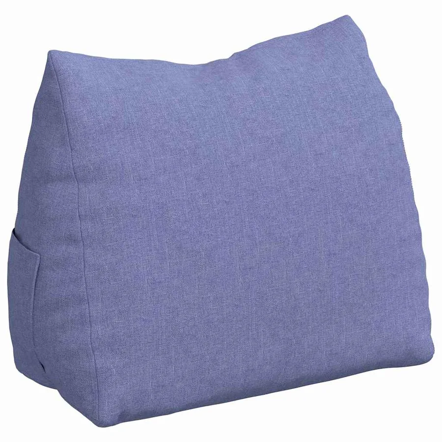 Coussin de Dos Bleu denim 45 x 20 x 35 cm tissu - 2