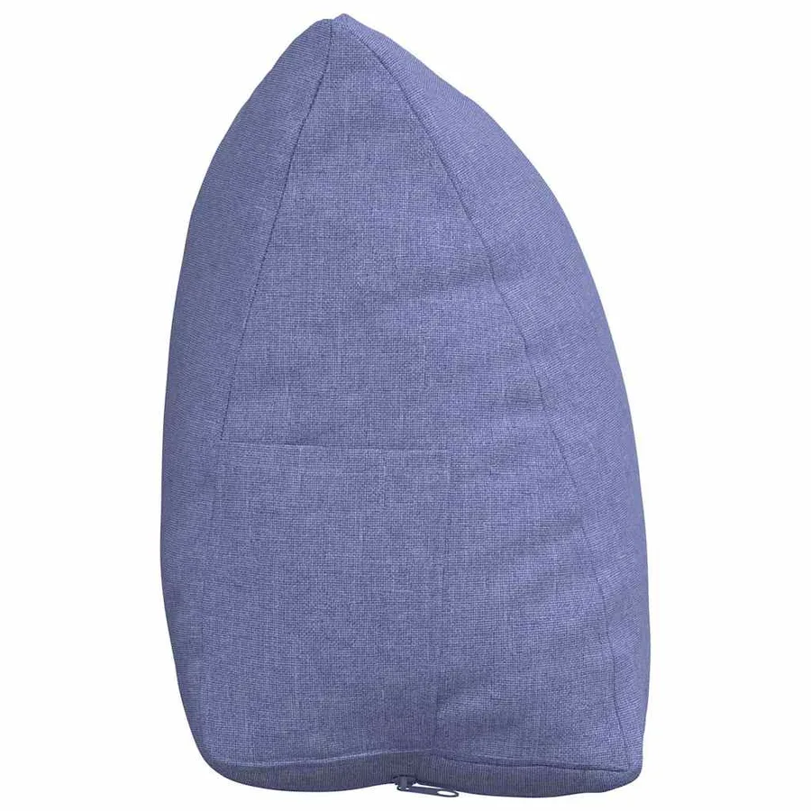 Coussin de Dos Bleu denim 45 x 20 x 35 cm tissu - 7
