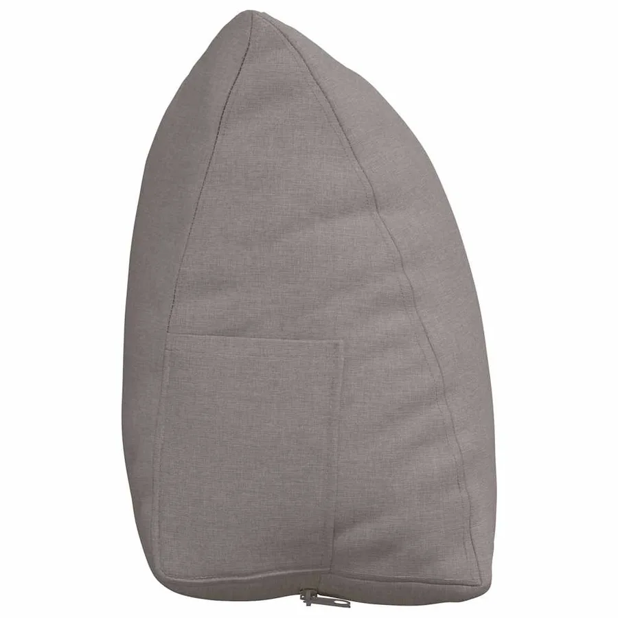 Coussin de Dos Taupe 60 x 20 x 50 cm tissu - 7