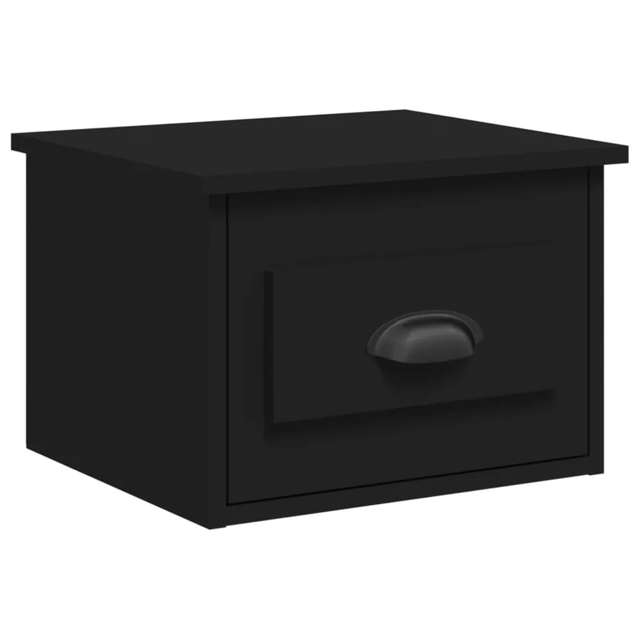 Tables de chevet murales 2 pcs noir 41,5x36x28 cm - 5