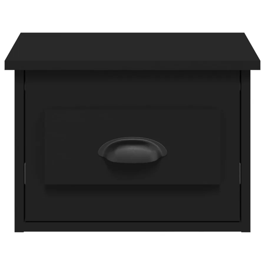 Tables de chevet murales 2 pcs noir 41,5x36x28 cm - 7