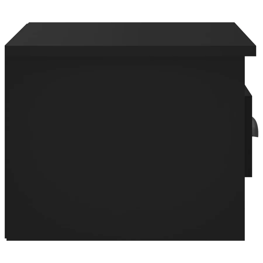 Tables de chevet murales 2 pcs noir 41,5x36x28 cm - 8