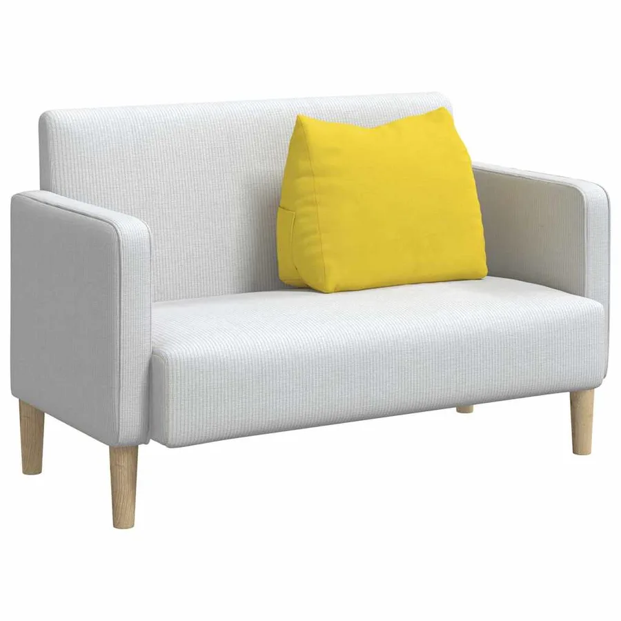 Coussin de Dos Jaune clair 60 x 20 x 50 cm tissu - 3