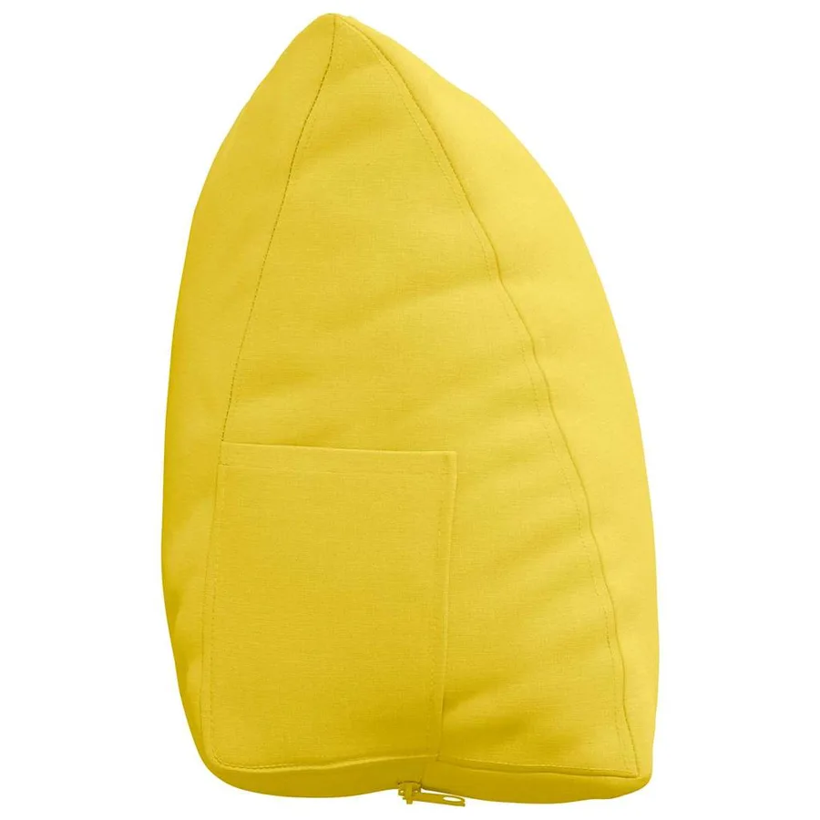 Coussin de Dos Jaune clair 60 x 20 x 50 cm tissu - 7