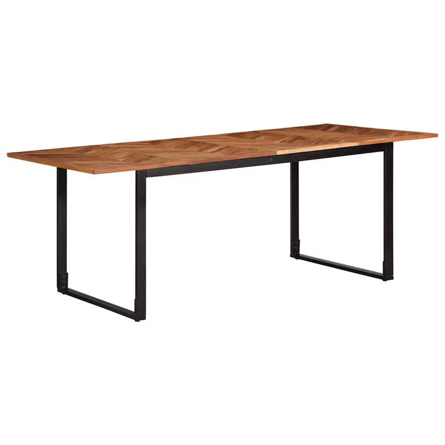 Table à manger 200x100x75 cm bois massif d'acacia