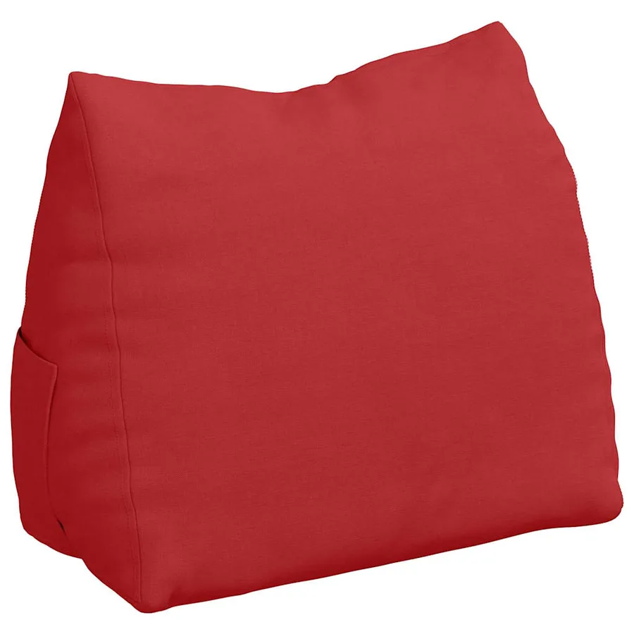 Coussin de Dos Rouge 45 x 20 x 35 cm tissu - 2