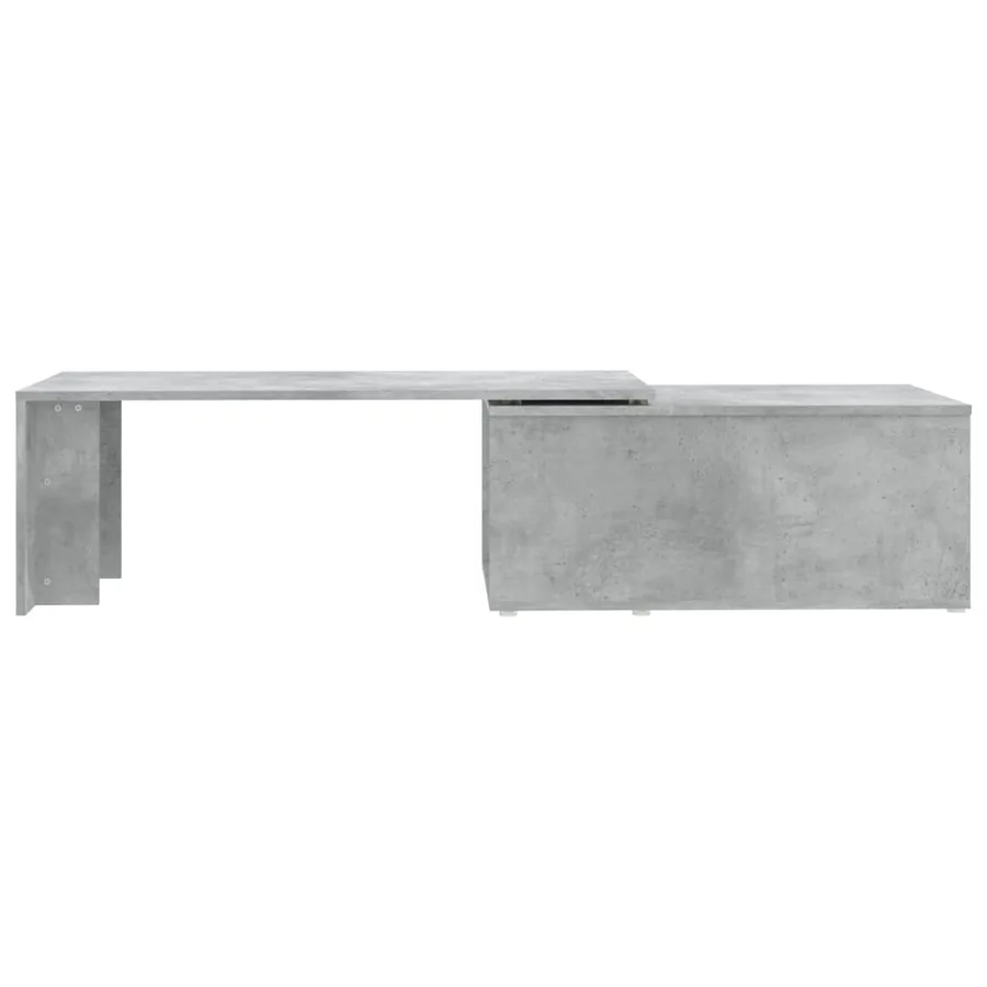 Table basse gris béton 150x50x35 cm bois d'ingénierie - 6