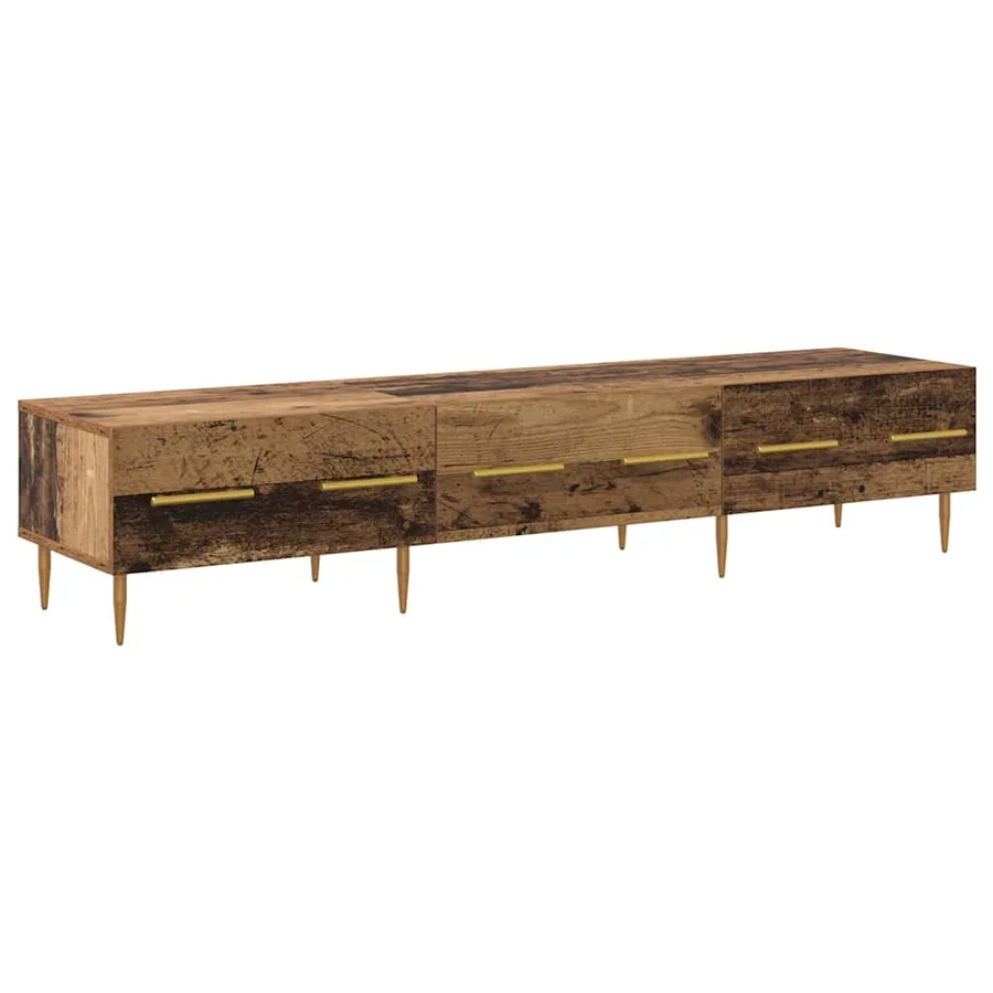 Meuble TV Bois Ancien 150 x 36 x 30 cm Bois d'ingénierie - 2
