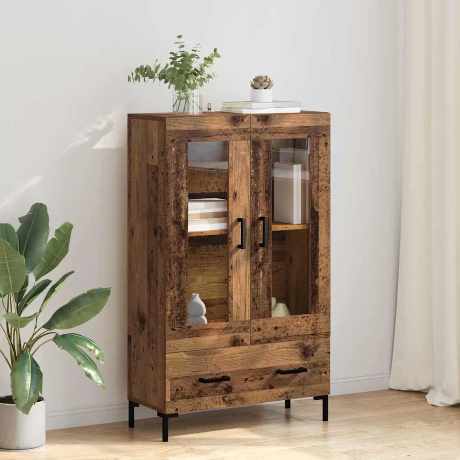 Haut Armoire Bois Ancien 69,5 x 31 x 115 cm Bois d'ingénierie