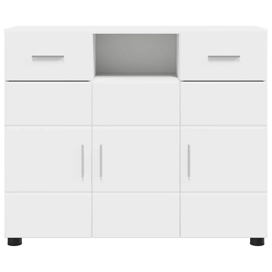 Cabinet en Bois Blanc 88,5 x 30,5 x 73 cm Bois d'ingénierie - 6