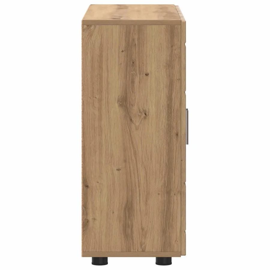 Cabinet en Bois Chêne artisanal Bois d'ingénierie - 7