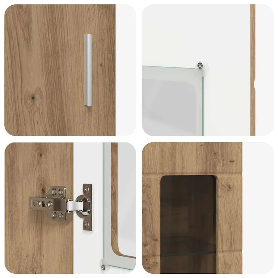 Ensemble meuble TV FLORIN 3 pcs Chêne artisanal - 11