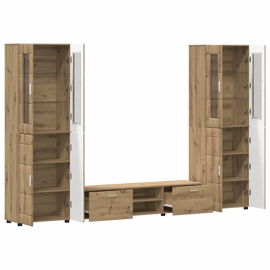 Ensemble meuble TV FLORIN 3 pcs Chêne artisanal - 5