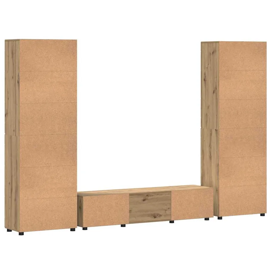 Ensemble meuble TV FLORIN 3 pcs Chêne artisanal - 9