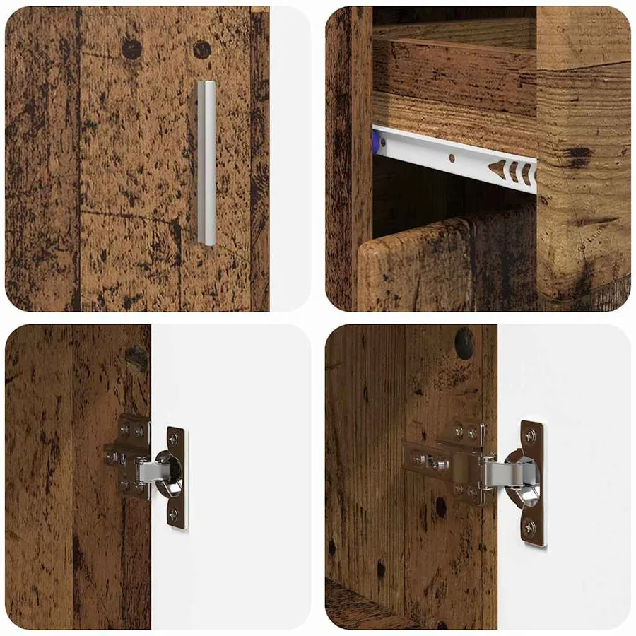 Buffet FLORIN Bois ancien 88,5 x 30,5 x 73 cm Bois d'ingénierie - 9
