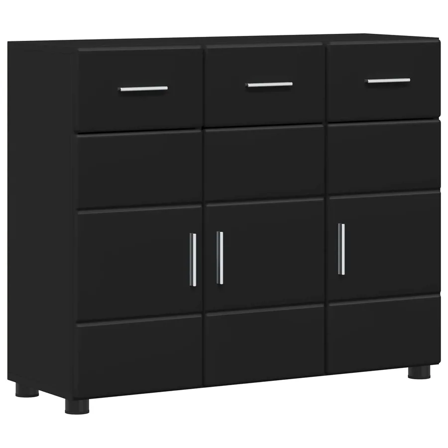 Buffet FLORIN Noir 88,5 x 30,5 x 73 cm Bois d'ingénierie - 2