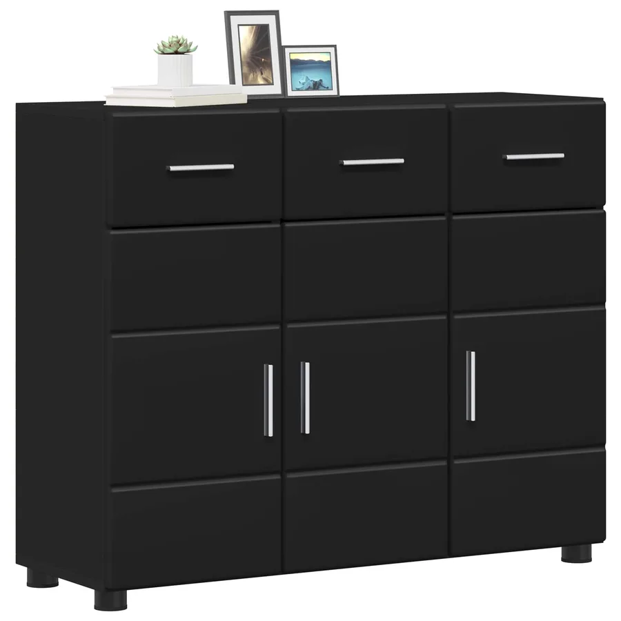Buffet FLORIN Noir 88,5 x 30,5 x 73 cm Bois d'ingénierie - 3