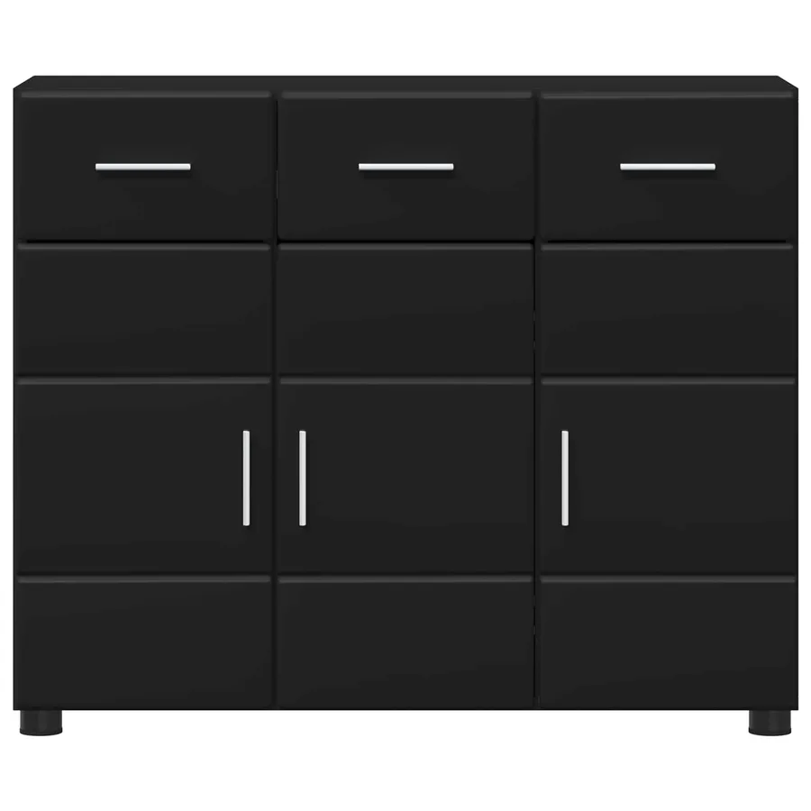 Buffet FLORIN Noir 88,5 x 30,5 x 73 cm Bois d'ingénierie - 6