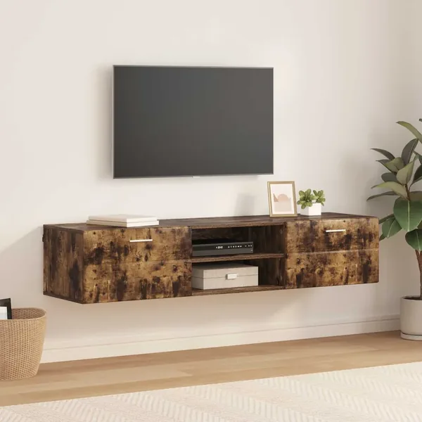 Cabinet en Bois Chêne fumé 150 x 39 x 30 cm Bois d'ingénierie