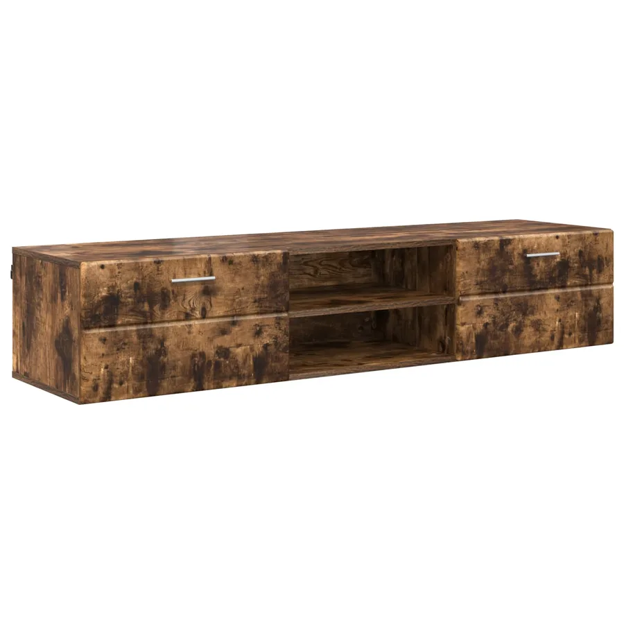 Cabinet en Bois Chêne fumé 150 x 39 x 30 cm Bois d'ingénierie - 2