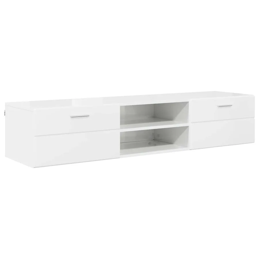 Cabinet en Bois Gris béton 150 x 39 x 30 cm Bois d'ingénierie - 2