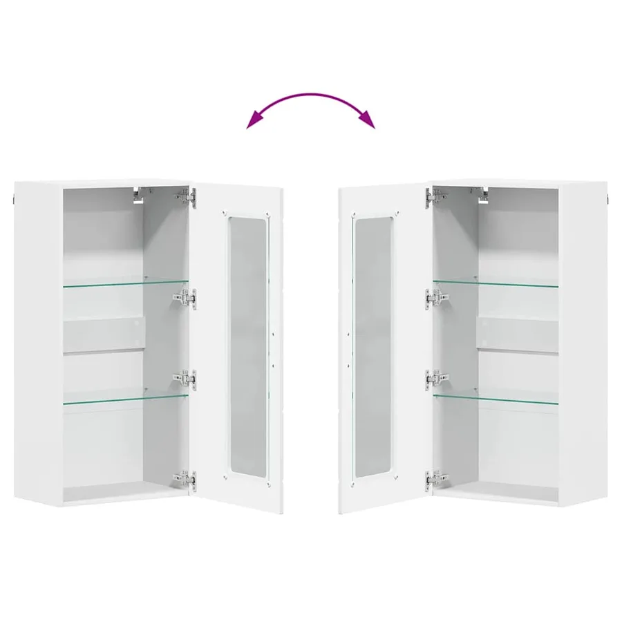 Ensemble meuble TV FLORIN 3 pcs Blanc Bois d'ingénierie - 14