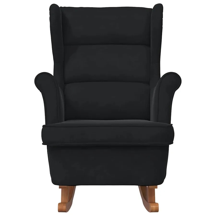 Chaise à bascule Noir 92 x 71 x 100 cm Contreplaqué - 4