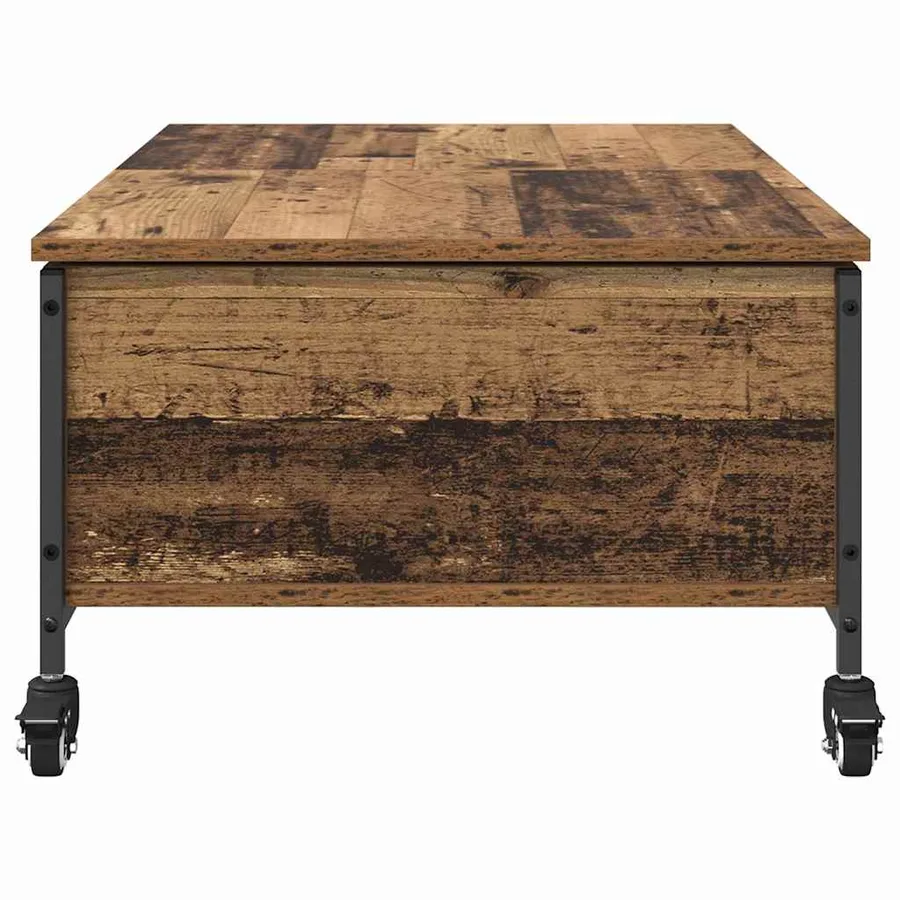 Table basse Bois Ancien 91 x 55 x 32 cm Bois d'ingénierie - 7