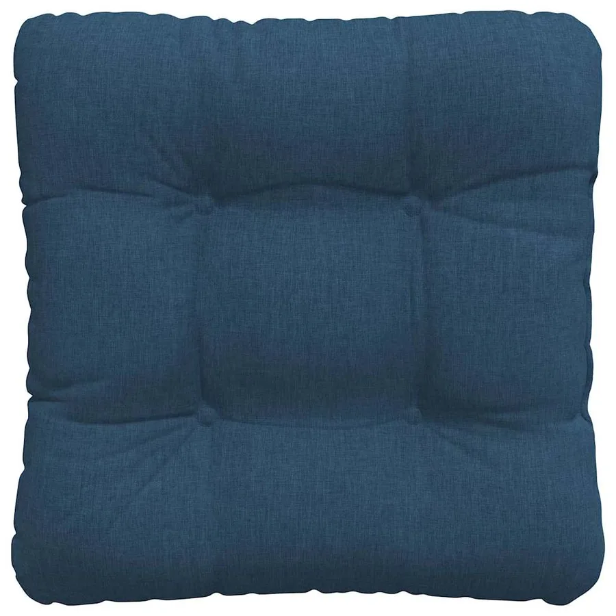 Coussins de siège 4 pcs Bleu 40 x 40 x 12 cm tissu - 7