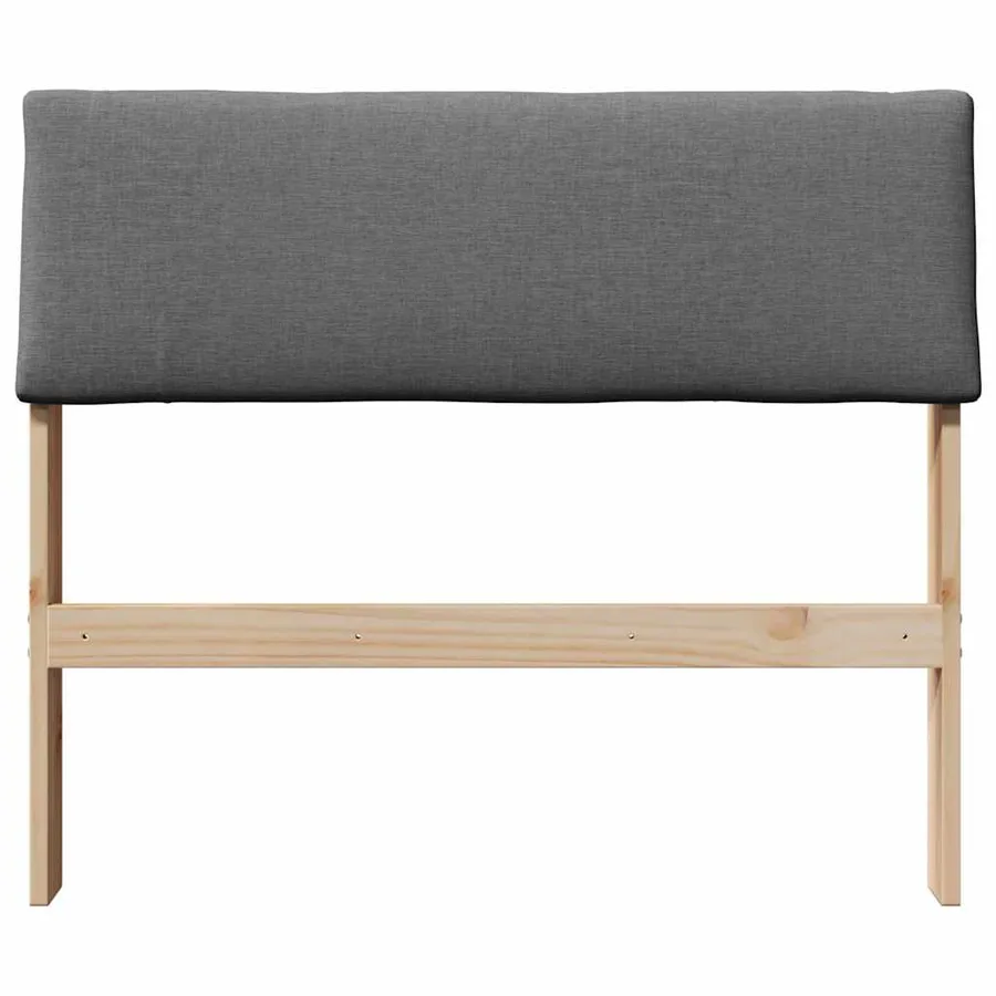 Tête de lit capitonnée Gris foncé 100 cm Pin massif - 4