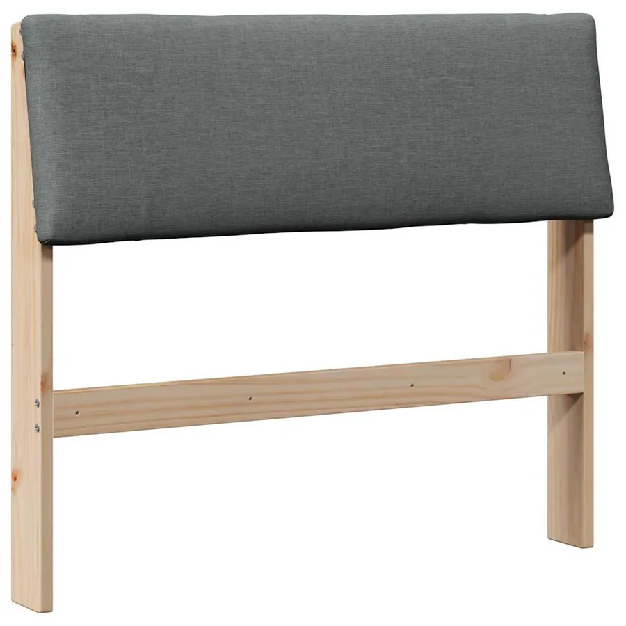 Tête de lit capitonnée Gris foncé 90 cm Pin massif - 2