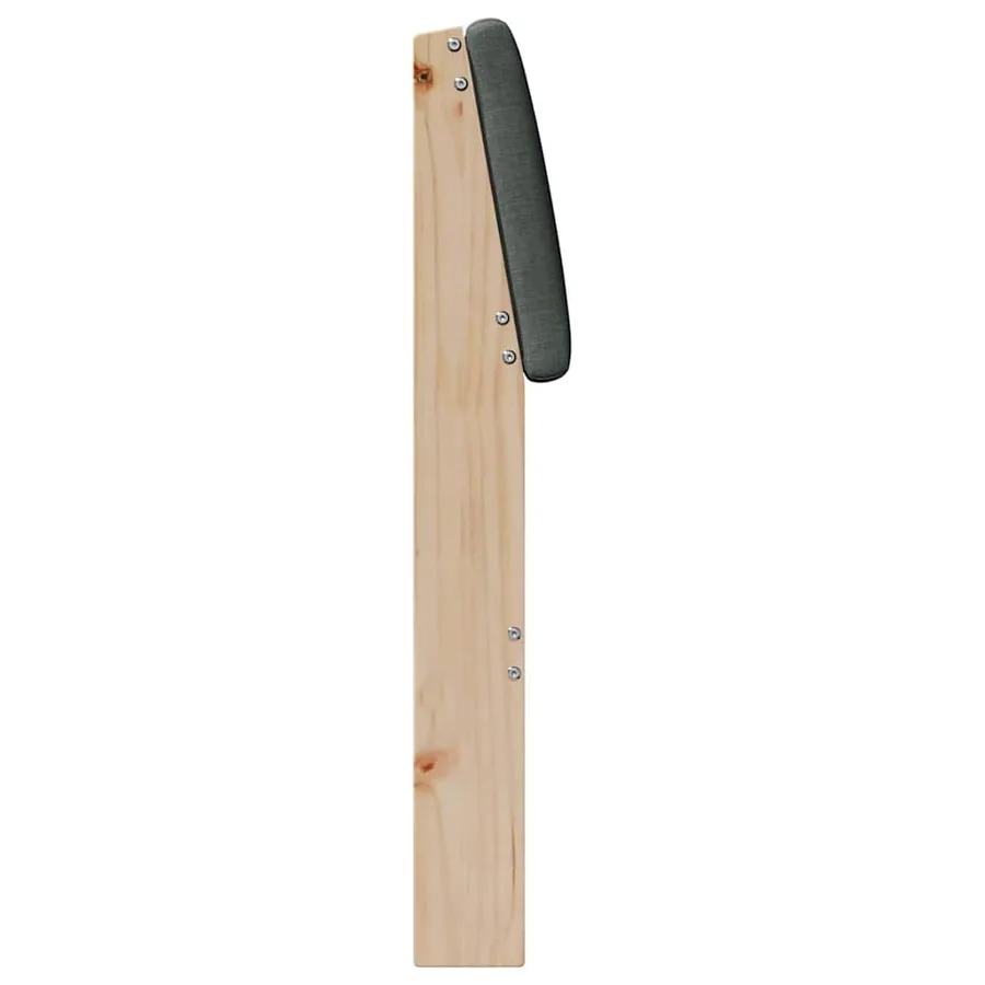 Tête de lit capitonnée Gris foncé 90 cm Pin massif - 5