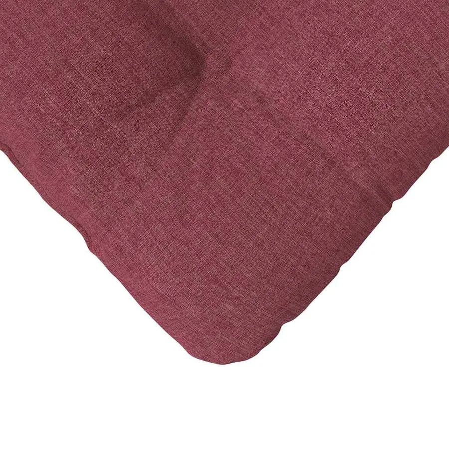 Coussins de siège 4 pcs Bordeaux 40 x 40 x 12 cm tissu - 9
