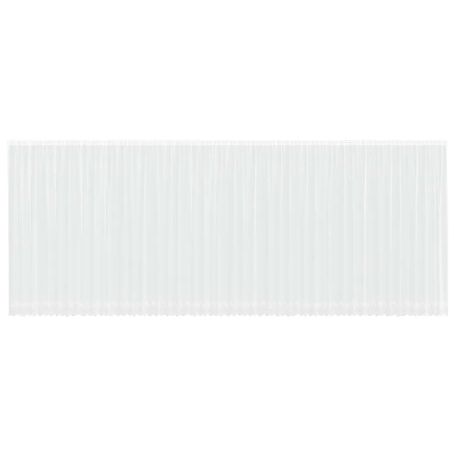 Rideau en Dentelle Floral Blanc 260 x 1200 cm Polyester - 2