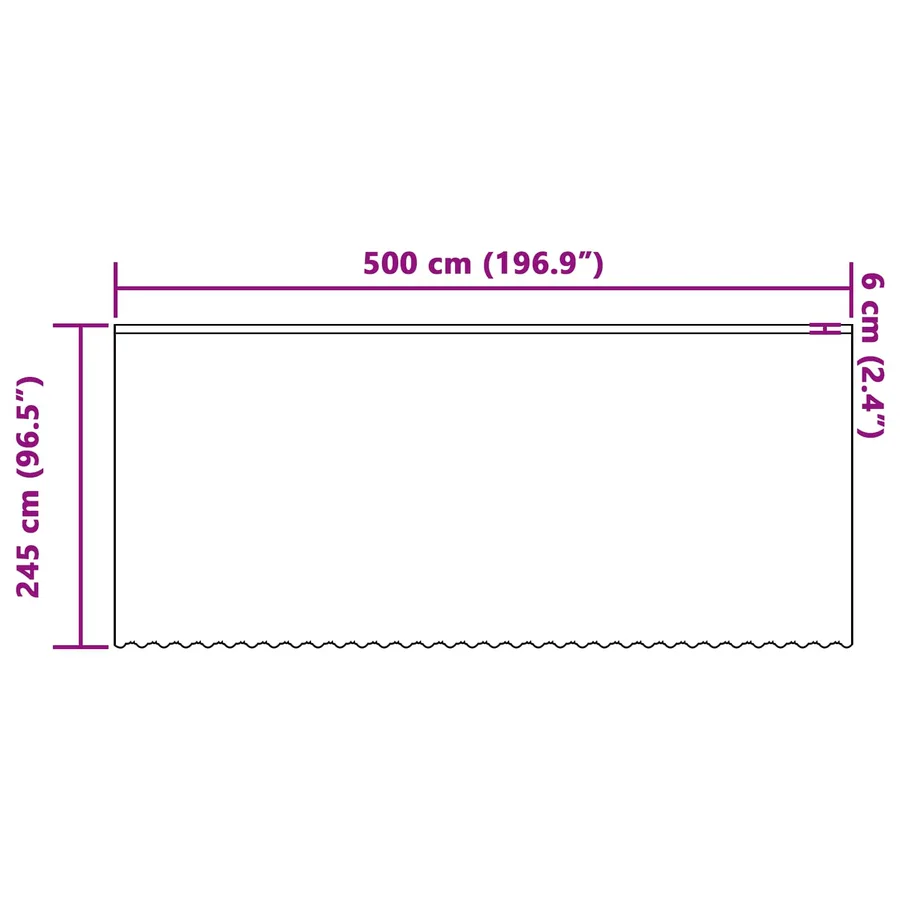Rideau en Dentelle Floral Blanc 245 x 500 cm Polyester - 8