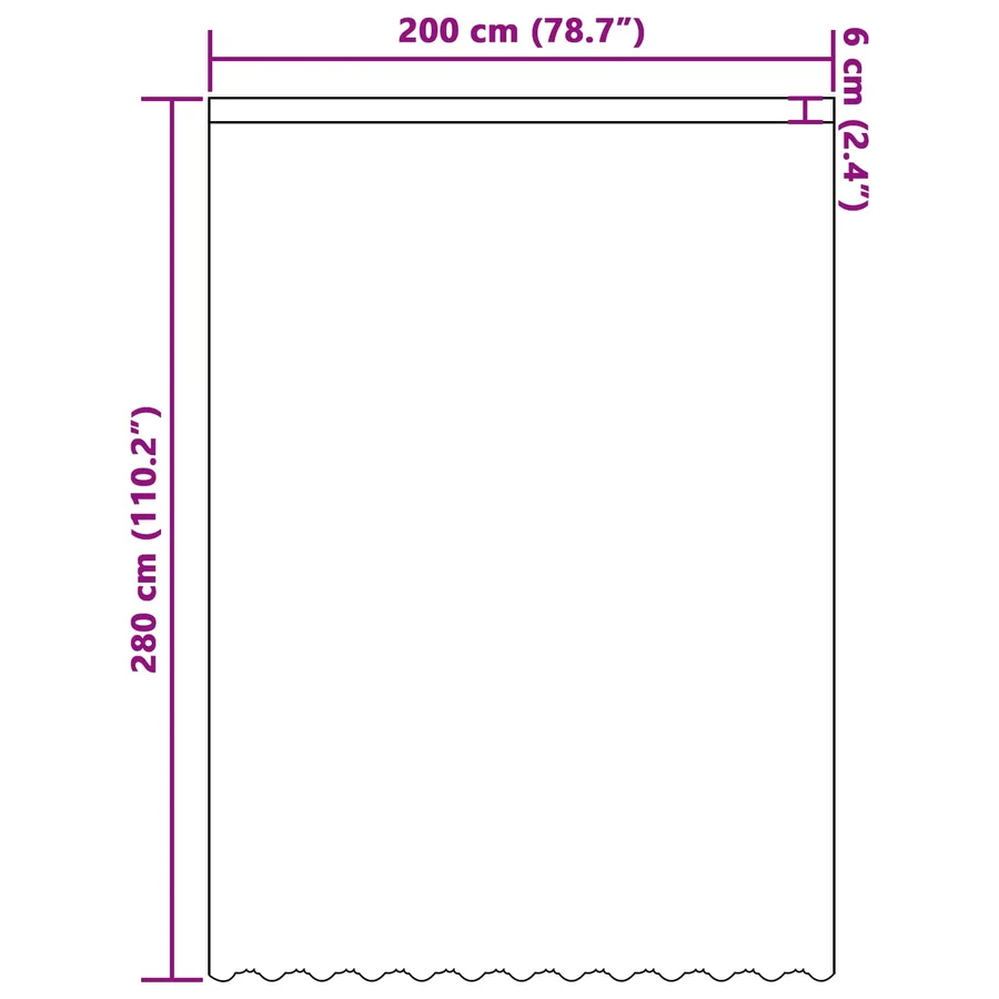 Rideau en Dentelle Floral Blanc 280 x 200 cm Polyester - 8