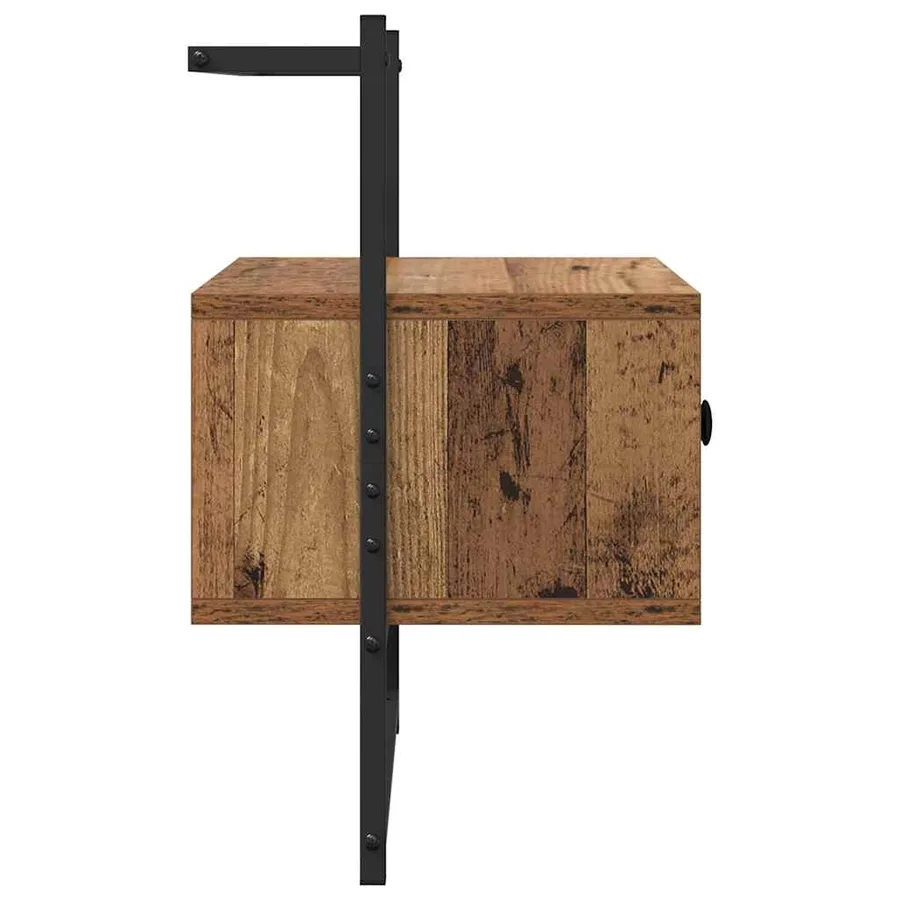 Cabinet de chevet Bois ancien 35 x 30 x 51 cm Bois d'ingénierie - 7