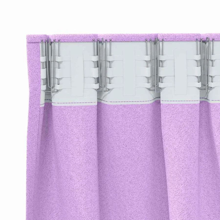 Rideaux occultants avec anneaux 2 pcs Violet 175 x 140 cm - 5