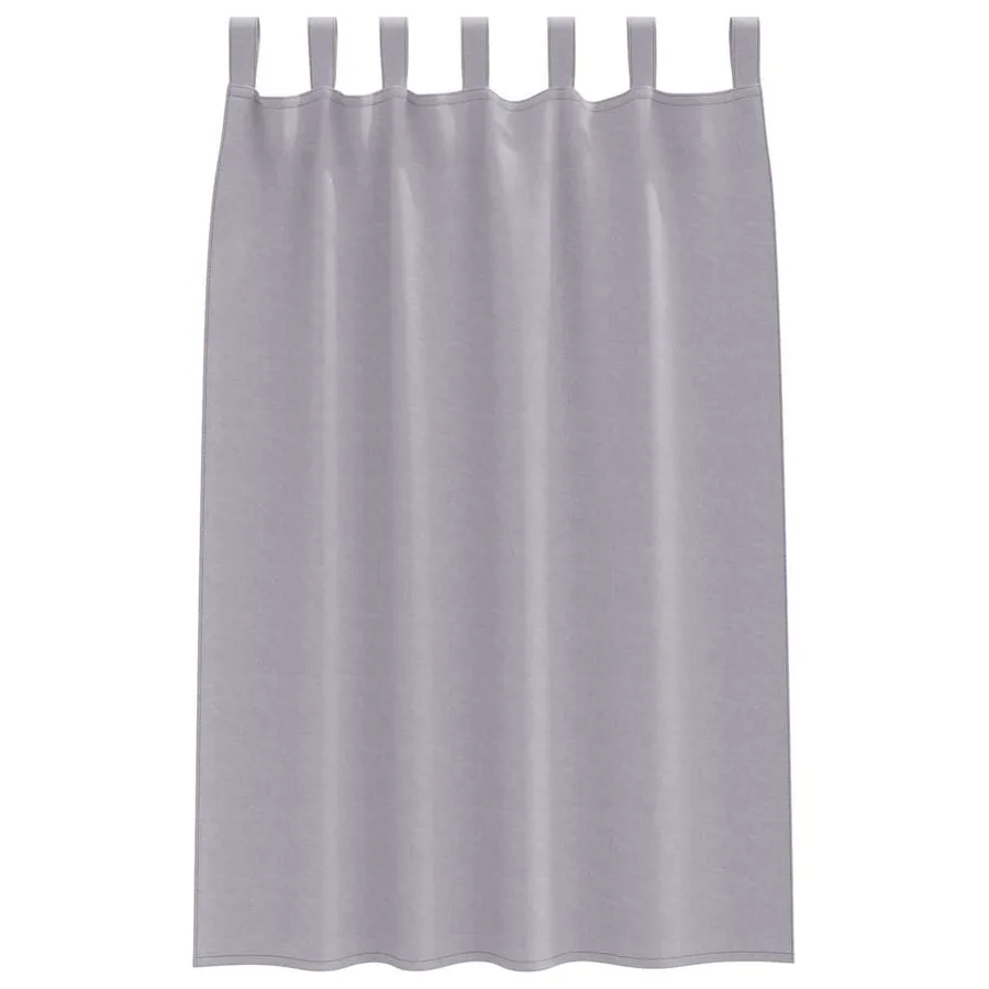 Rideaux occultants avec anneaux 2 pcs Gris métal 175 x 140 cm - 4
