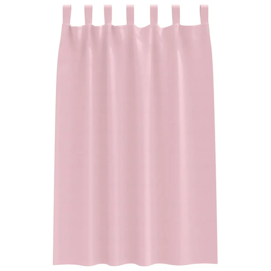 Rideaux occultants avec anneaux 2 pcs Rose bébé 175 x 140 cm - 4