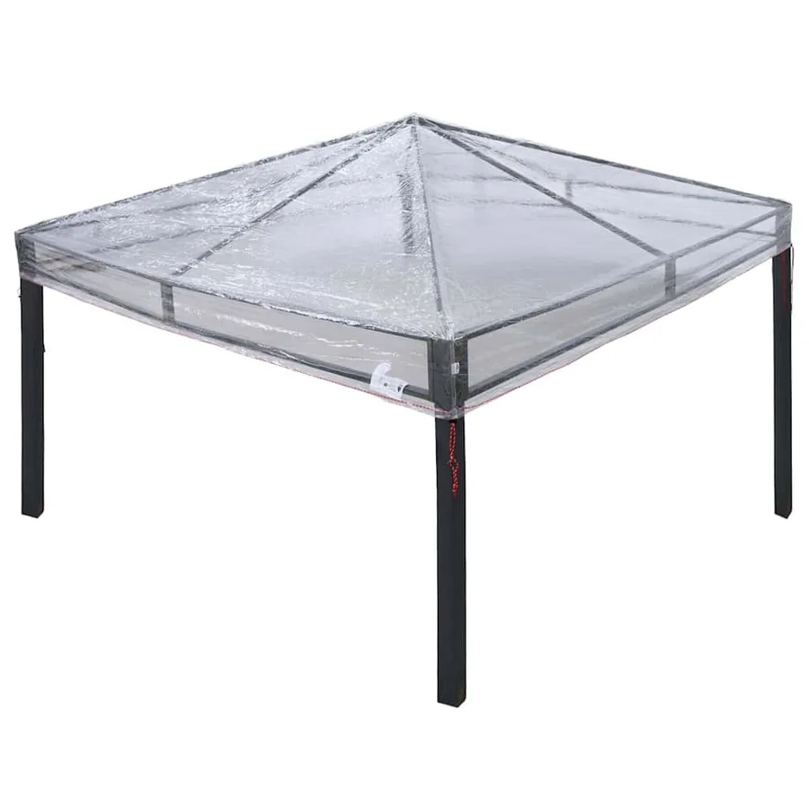 Remplacement de housse de gazebo 300 x 300 x 26 cm Transparent - 2